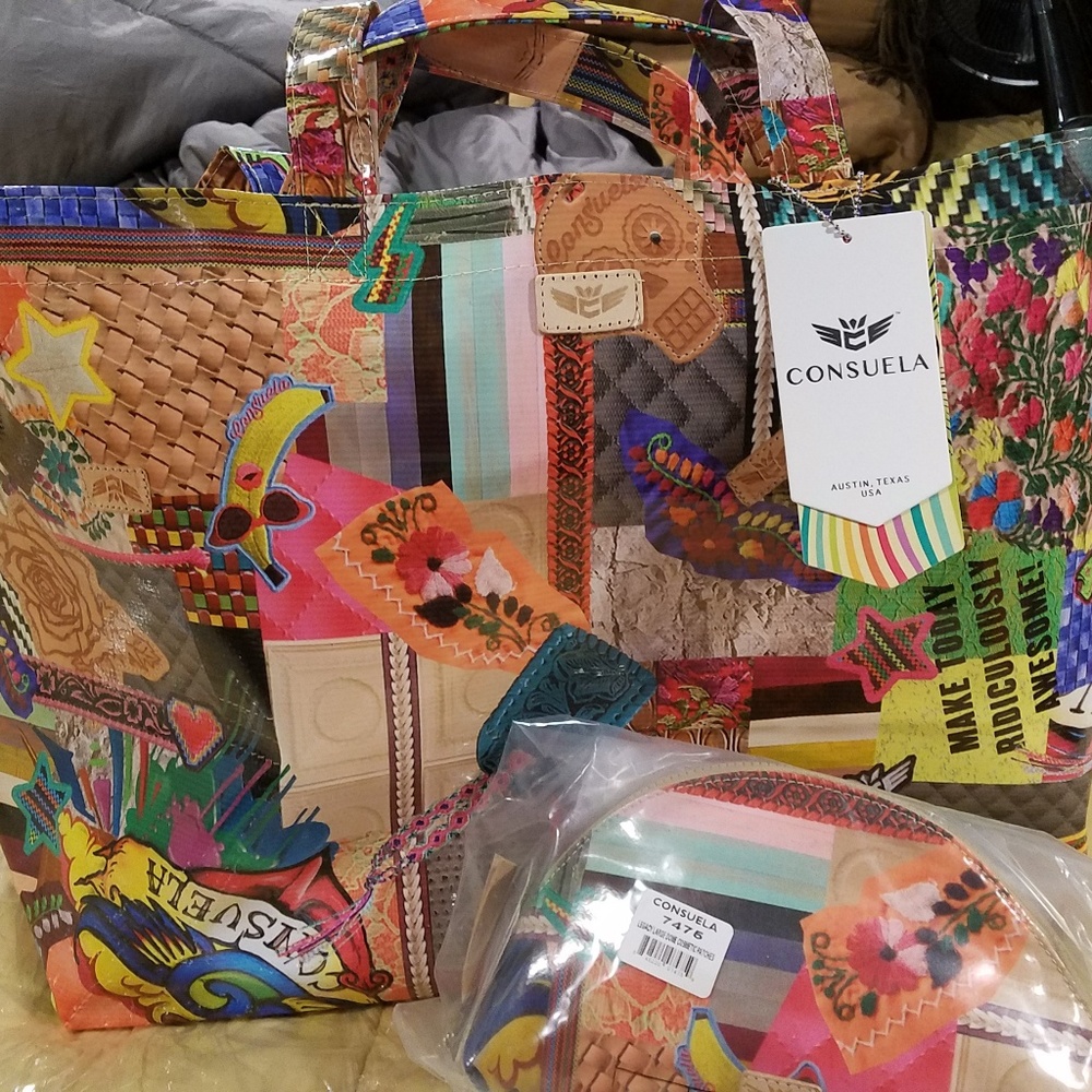 NWT Consuela Jumbo Tote & Large Makeup Case